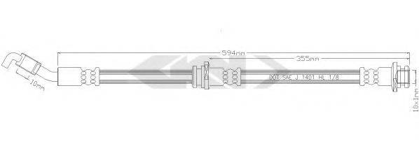 SPIDAN 339519 Гальмівний шланг