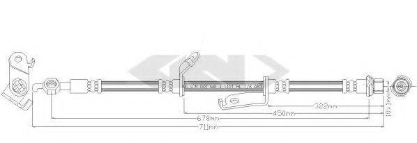 SPIDAN 340387 Гальмівний шланг