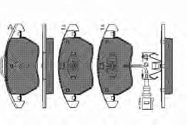 Комплект тормозных колодок, дисковый тормоз SPIDAN 32738