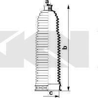 SPIDAN 84085 Пильовик, рульове управління