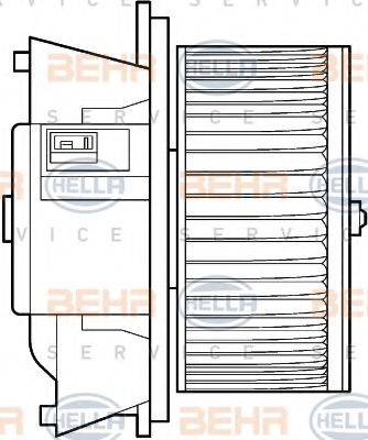 Вентилятор салону BEHR HELLA SERVICE 8EW 351 039-321