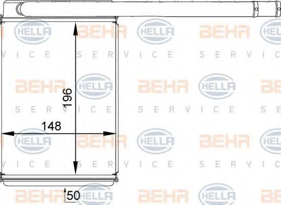 BEHR HELLA SERVICE 8FH351313461 Теплообмінник, опалення салону