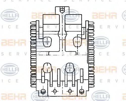 BEHR HELLA SERVICE 5HL351321041 Регулятор, вентилятор салону