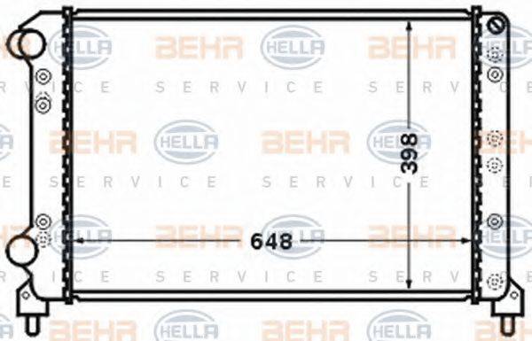 Радіатор, охолодження двигуна BEHR HELLA SERVICE 8MK 376 767-691