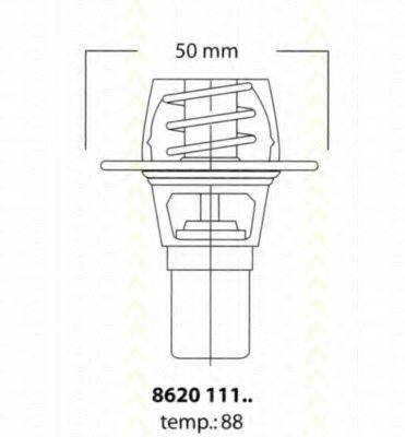 TRISCAN 862011191 Термостат, що охолоджує рідину