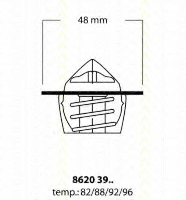 TRISCAN 86203988 Термостат, що охолоджує рідину