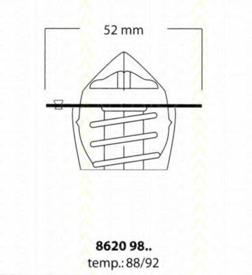 TRISCAN 86209892 Термостат, що охолоджує рідину