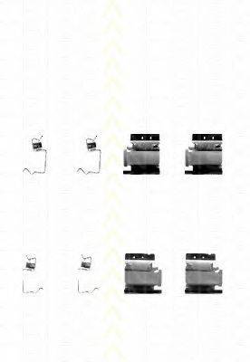 TRISCAN 8105101608 Комплектуючі, колодки дискового гальма