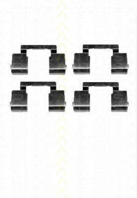 TRISCAN 8105251596 Комплектуючі, колодки дискового гальма