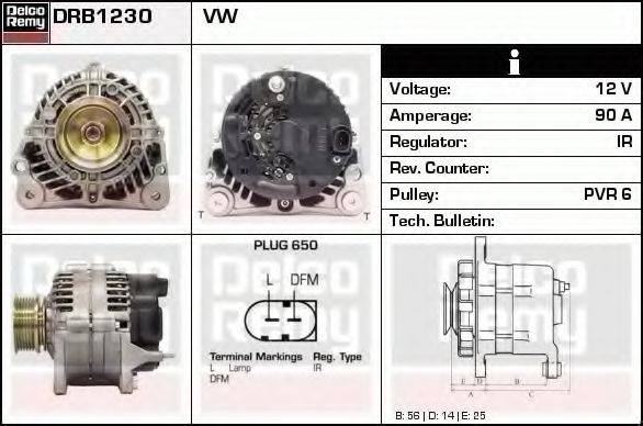 DELCO REMY DRB1230 Генератор