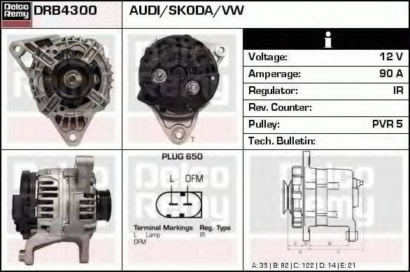 DELCO REMY DRB4300 Генератор