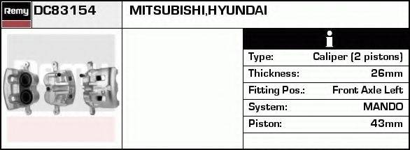 DELCO REMY DC83154 гальмівний супорт