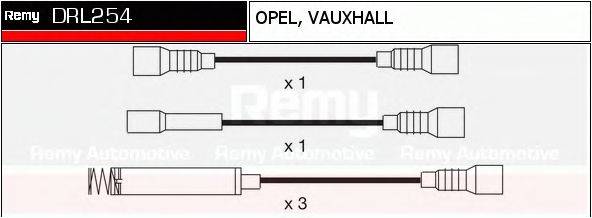 DELCO REMY DRL254 Комплект дротів запалення