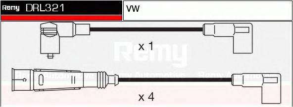 DELCO REMY DRL321 Комплект дротів запалення