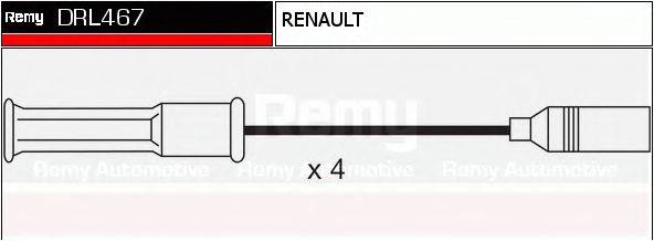 DELCO REMY DRL467 Комплект дротів запалення