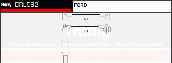 DELCO REMY DRL582 Комплект дротів запалення