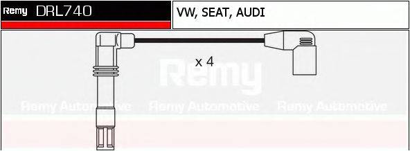 DELCO REMY DRL740 Комплект дротів запалення