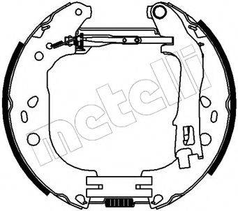 Комплект гальмівних колодок METELLI 51-0226