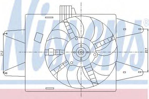 NISSENS 85133 Вентилятор, охолодження двигуна