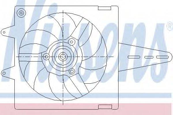 NISSENS 85427 Вентилятор, охолодження двигуна