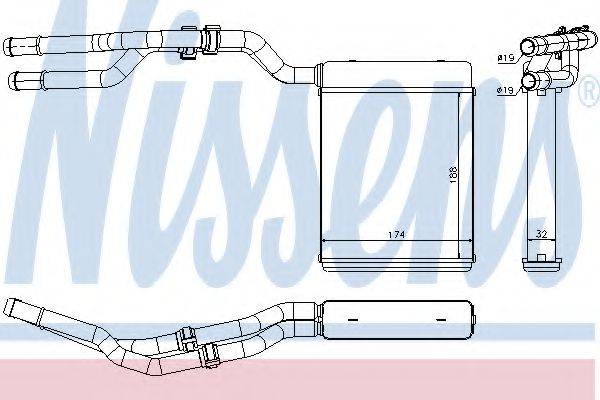 NISSENS 71774 Теплообмінник, опалення салону