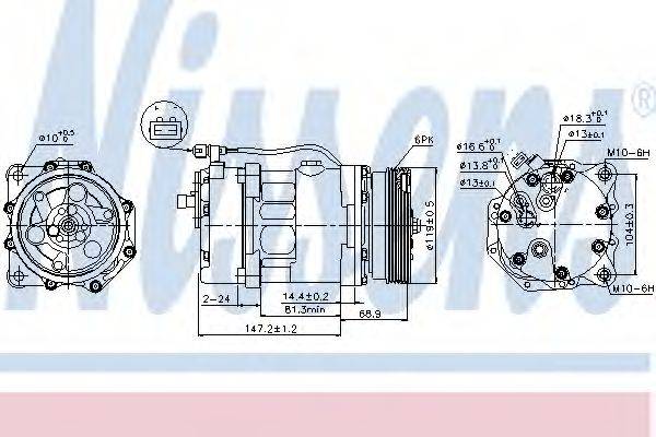 NISSENS 89025 Компрессор, кондиционер