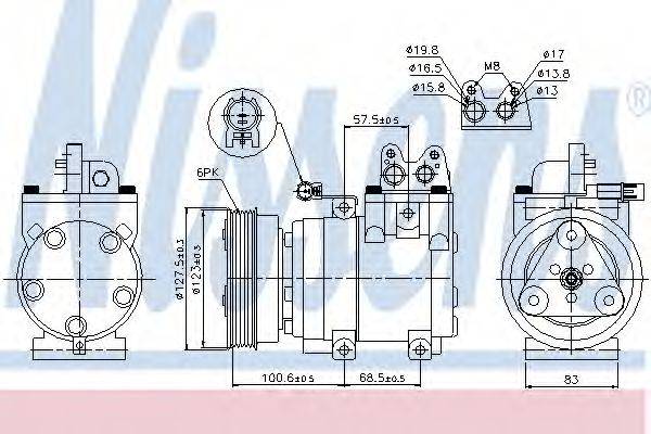 NISSENS 89270 Компресор, кондиціонер