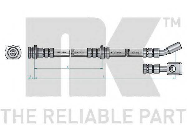 NK 852265 Гальмівний шланг