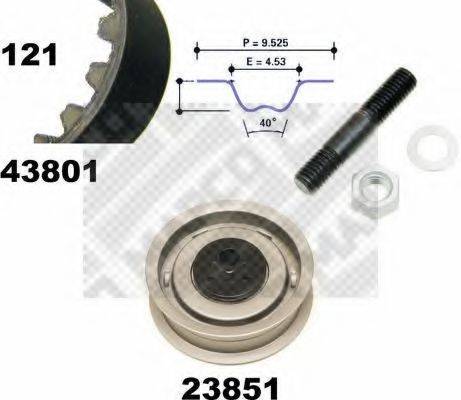 MAPCO 23801 Комплект ремня ГРМ