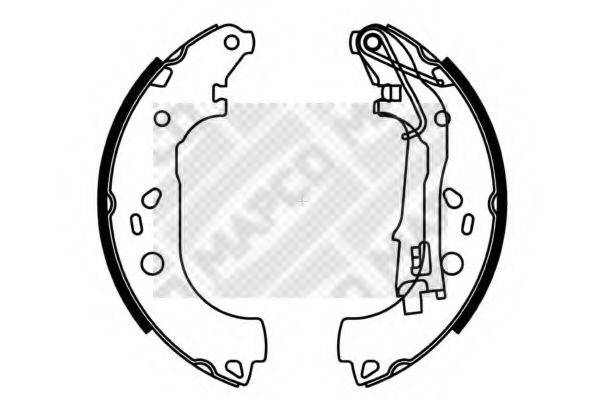 Комплект гальмівних колодок MAPCO 8140
