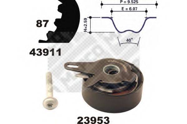 MAPCO 23911 Комплект ременя ГРМ