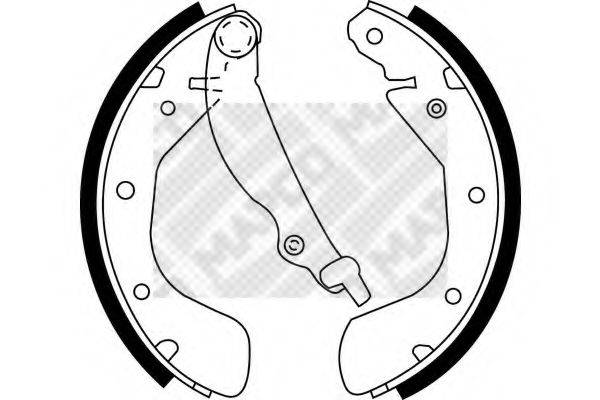 MAPCO 8565 Комплект тормозных колодок