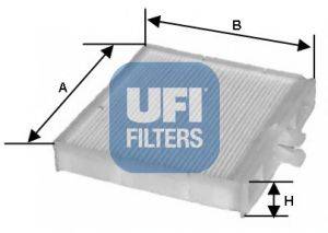 Фильтр, воздух во внутренном пространстве UFI 53.090.00