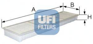 Фильтр, воздух во внутренном пространстве UFI 53.101.00