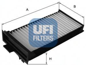 Фильтр, воздух во внутренном пространстве UFI 53.104.00