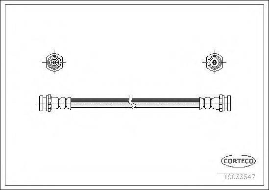 Гальмівний шланг CORTECO 19033547