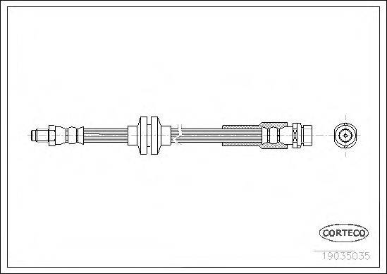 CORTECO 19035035 Гальмівний шланг