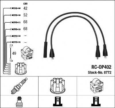 NGK 0772 Комплект дротів запалення