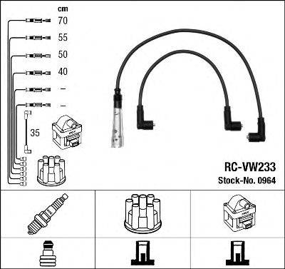 NGK 0964 Комплект дротів запалення