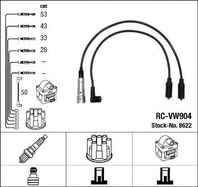 NGK 8622 Комплект дротів запалення