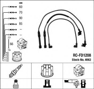 NGK 4062 Комплект дротів запалення