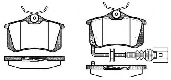 Комплект тормозных колодок, дисковый тормоз REMSA 0263.41