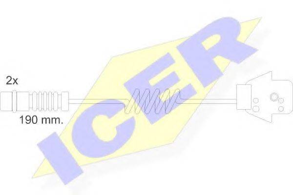 Сигнализатор, износ тормозных колодок ICER 610057 E C