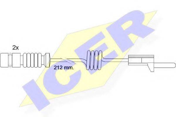 Сигналізатор, знос гальмівних колодок ICER 610259 E C