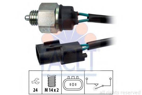 FACET 76313 Вимикач, фара заднього ходу