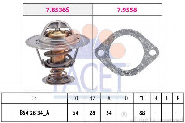 FACET 78536 Термостат, що охолоджує рідину