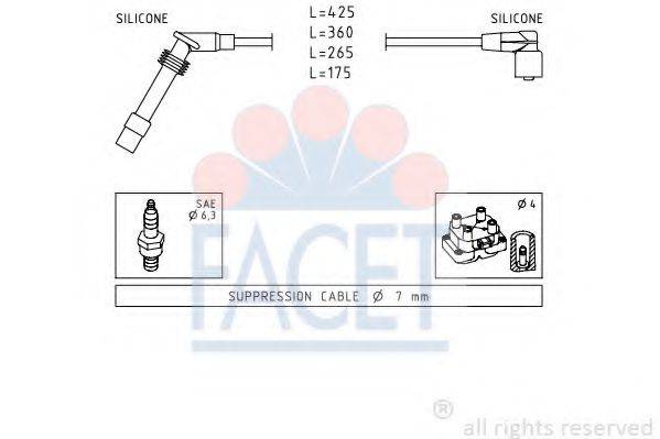 FACET 49531 Комплект дротів запалення