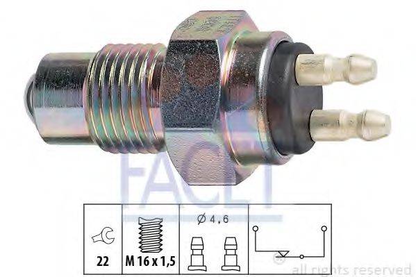 FACET 76008 Вимикач, фара заднього ходу