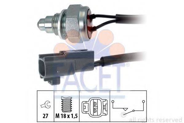 FACET 76260 Вимикач, фара заднього ходу