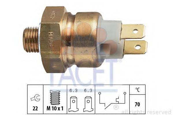 FACET 74125 термовыключатель, сигнальная лампа охлаждающей жидкости